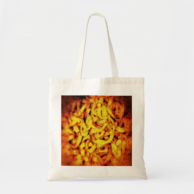 Scary Orange Ramen Tote Bag (Front)