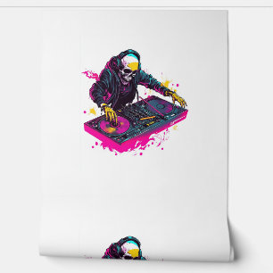 Scary Popcorn Skull – Funny Horror Movie Skeleton Wallpaper