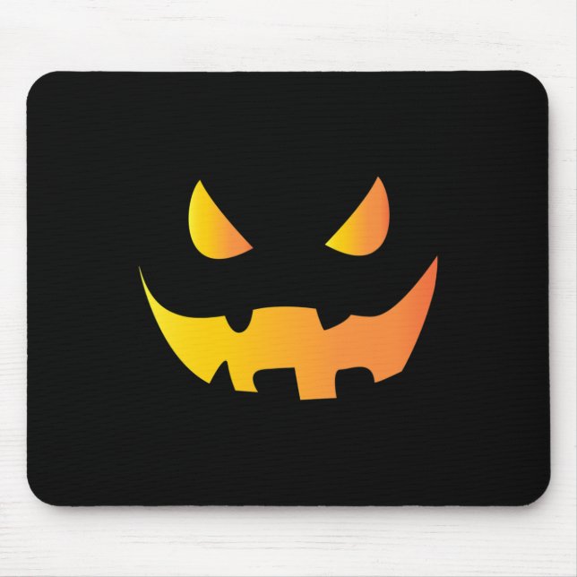 Scary Pumpkin Face For Halloween  Mouse Pad (Front)