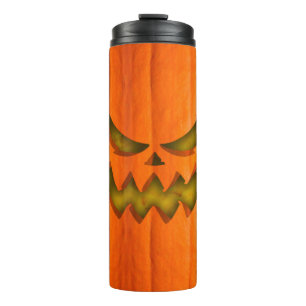 Scary Pumpkin Face Thermal Tumbler