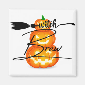 Scary Pumpkin Halloween Art | Spooky Fun Magnet