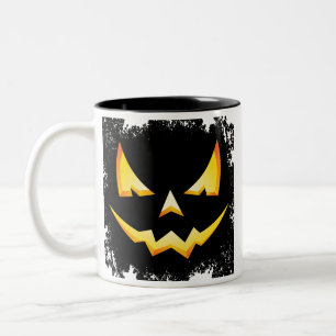 Scary Pumpkin Halloween Coffee Mug