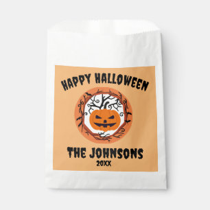 Scary Pumpkin Halloween Treat Bags Party Favour
