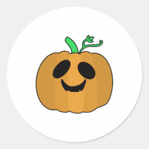 Scary Pumpkin Halloween V2   Classic Round Sticker