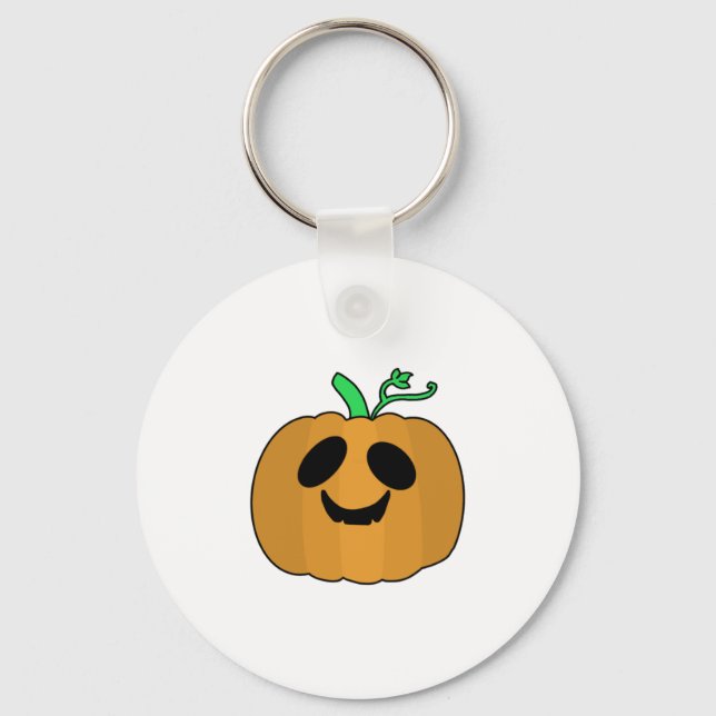 Scary Pumpkin Halloween V2   Key Ring (Front)