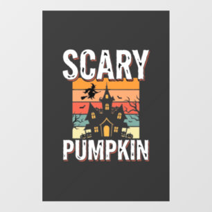 Scary Pumpkin Haunted House Halloween Design_1