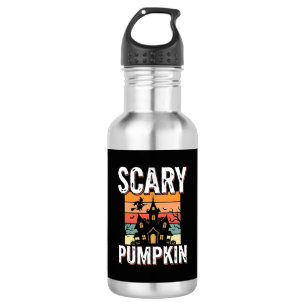 Scary Pumpkin Haunted House Halloween Design_1 532 Ml Water Bottle