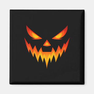 Scary Pumpkin Jack O Lantern Face Halloween Costum Magnet