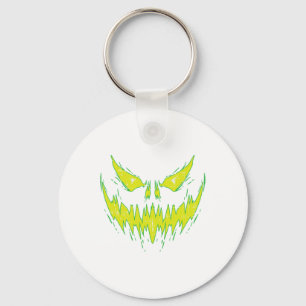 Scary Pumpkin Jack O Lantern Face Halloween Men Bo Key Ring