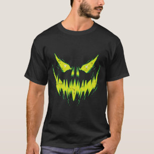 Scary Pumpkin Jack O Lantern Face Halloween Men Bo T-Shirt