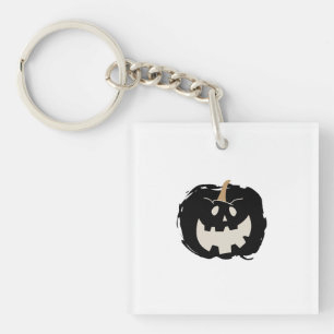 Scary Pumpkin Key Ring