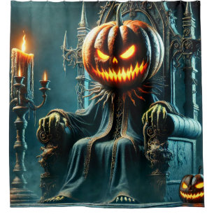 Scary Pumpkin King Shower Curtain