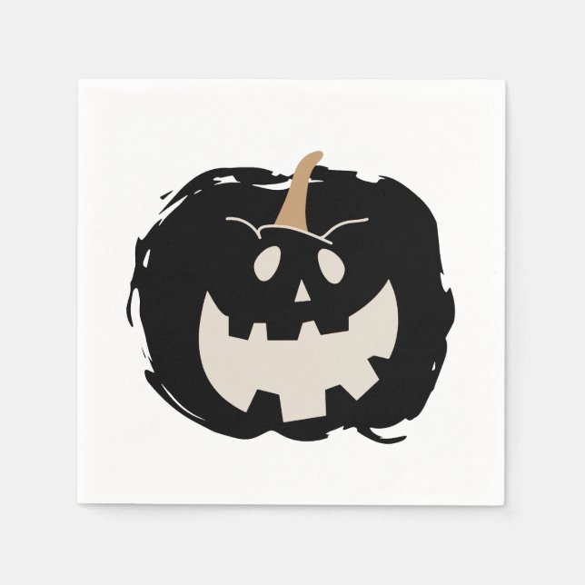 Scary Pumpkin Napkin (Front)