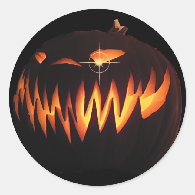 Scary Pumpkin Sticker (Front)