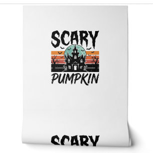Scary Pumpkin Vintage Haunted House Halloween Desi Wallpaper