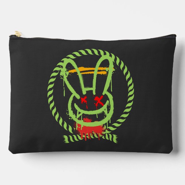 scary rabbit accessory pouch (Front)