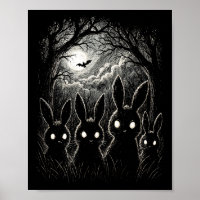 Scary Rabbit Eyes Forest Creepy Halloween Costume 