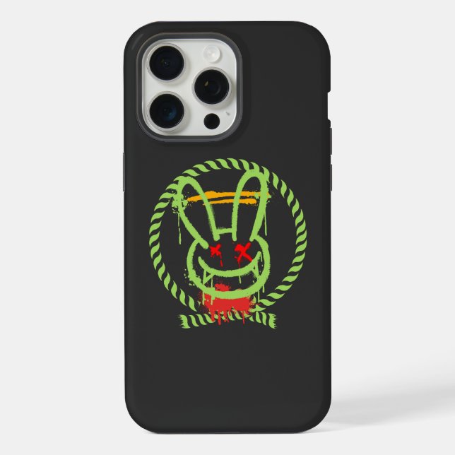scary rabbit iPhone case (Back)