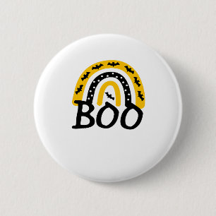Scary Rainbow and Spooky Halloween 6 Cm Round Badge