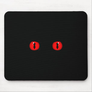 Scary Red Eyes Mouse Pad