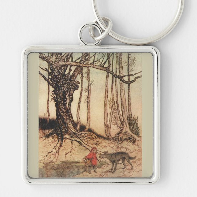 Scary Red Riding Hood Key Ring (Front)