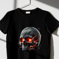 scary red Skull T-Shirt