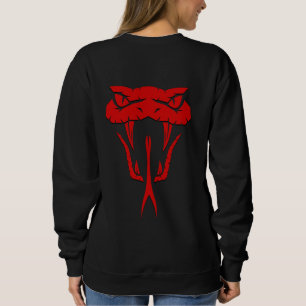 Scary Red Snake Face Unisex Sweatshirt