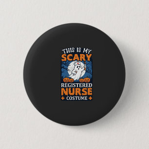 Scary Registered Nurse Costume Ghost Pumpkins Hall 6 Cm Round Badge