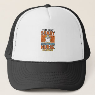 Scary Registered Nurse Costume Halloween Design_1 Trucker Hat