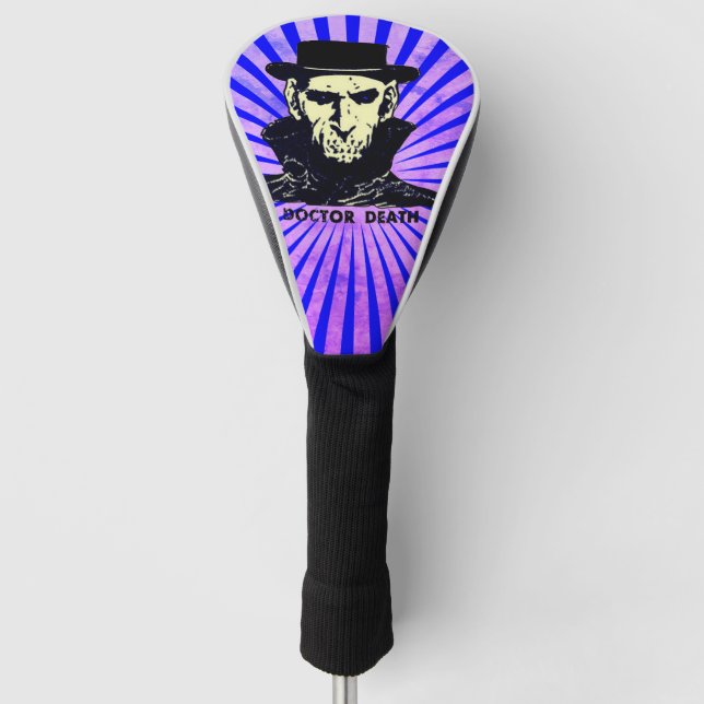 Scary Retro Voodoo Doctor Comic Art Golf Head Cover (Front)
