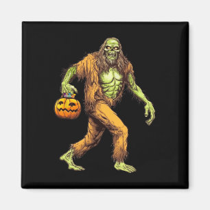 Scary Sasquatch Bigfoot Zombie Carrying Halloween  Magnet