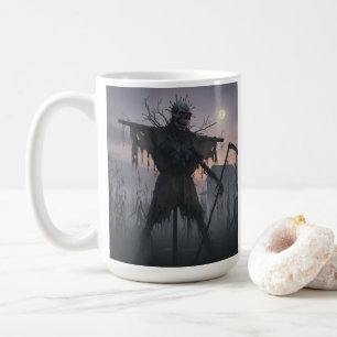 Scary Scare Crow In Corn Field Coffee Mug