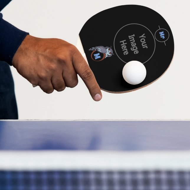 Scary Scop Owl Monogram Ping Pong Paddle (Insitu)