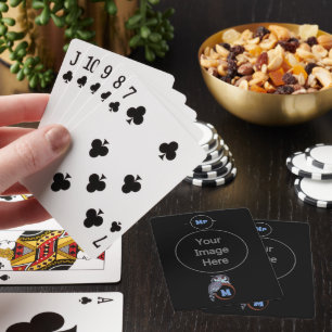 Scary Scop Owl Monogram Playing Cards
