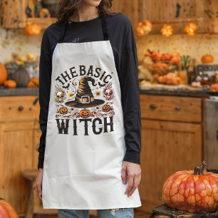 Scary Script Witch Brew Vintage Halloween Look Apron