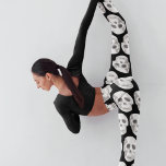 Scary Scull Black & White Pattern|Happy Halloween Leggings<br><div class="desc">Scary Scull Black & White Pattern|Happy Halloween</div>