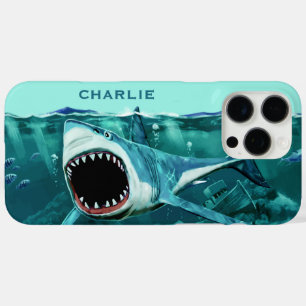 Scary Shark custom name phone cases