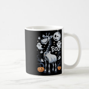 Scary Skeleton Giraffe In Ghosts Halloween Coffee Mug