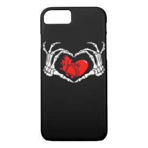Scary Skeleton Hands And Red Heart Creepy Spooky V iPhone 8/7 Case