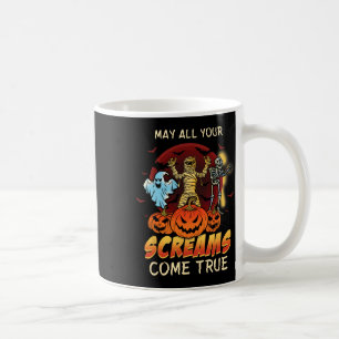 Scary Skeleton Monsters Ghost Funny Lazy Creepy Ha Coffee Mug