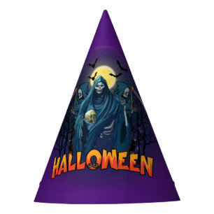 Scary Skeleton Night Halloween, My Halloween Mood. Party Hat
