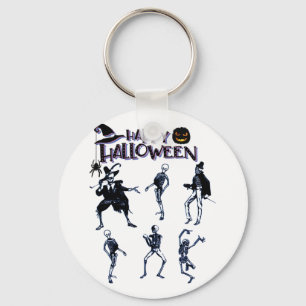 Scary Skeletons Party Key Ring
