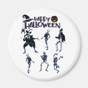 Scary Skeletons Party Magnet