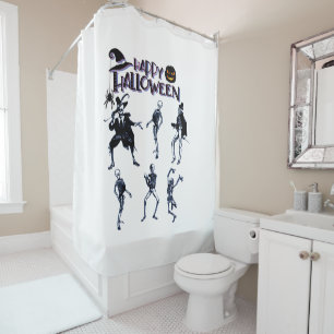 Scary Skeletons Party Shower Curtain