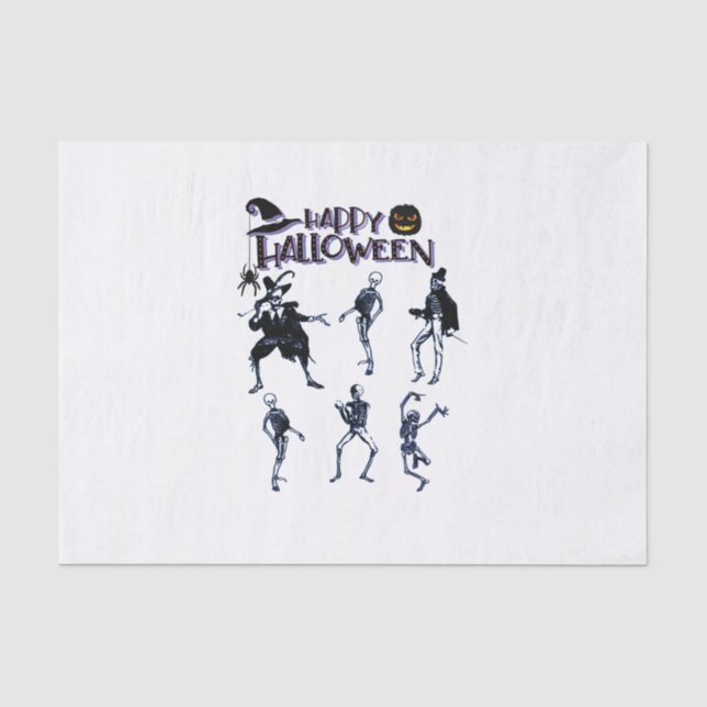 Scary Skeletons Party Tissue Paper (Front)