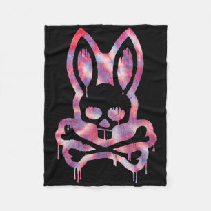 Scary Skull And Crossbones D Rabbit Horror Bunny H Fleece Blanket