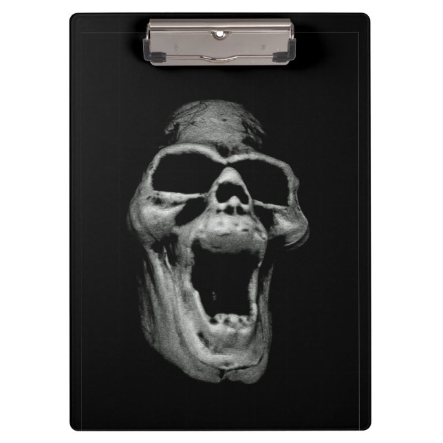 Scary Skull Clipboard (Front)
