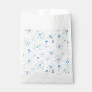 Scary skull Creepmas Christmas Snowflakes Favour Bag
