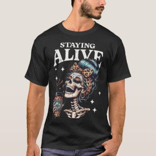 Scary Skull Face For A Creepy Halloween Costume  T-Shirt