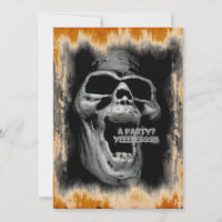Scary Skull Invitation